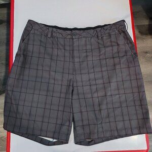 Reebok Golf short comfy activewear or streetwear grey checkered men's size 48